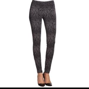 Joie Brown Keena Snakeskin Ponte Pants